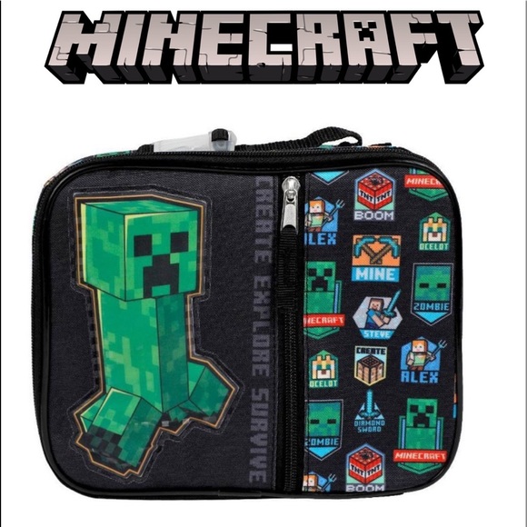 Bicchiere In Plastica Minecraft Creeper TNT, 760 Ml, Con Coperchio, Ufficiale - 2